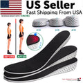 Men Women Invisible Height Increase Insoles Heel Lift Taller Shoe